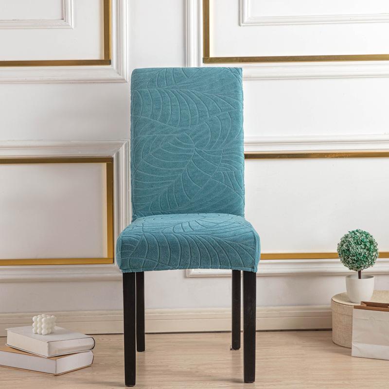 Waterproof Jacquard Large Leaf Chair Cover Elastic Half Couch Slipcover For Hotel Home Office Computer Chair Protector