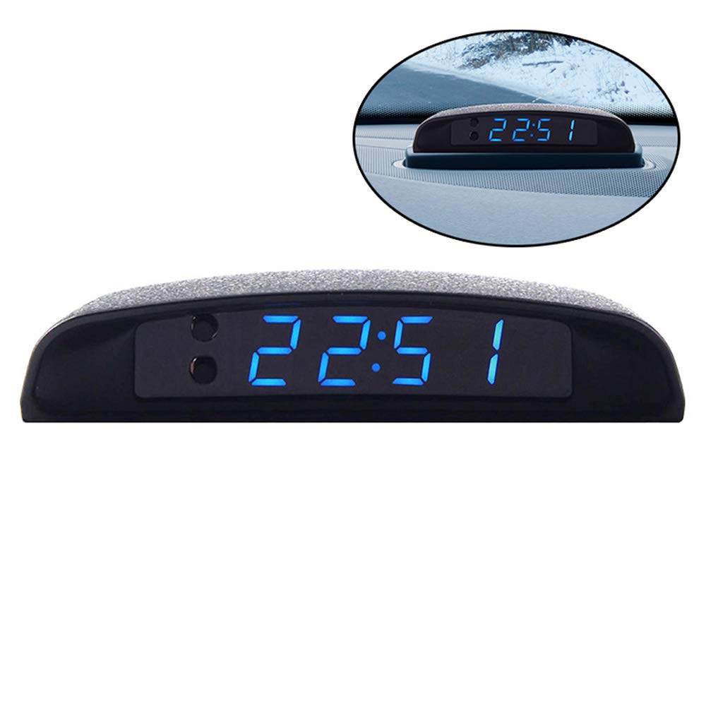 

vigorstreng in1 for Automotive Digital Electronic Voltage Meter, Clock Time Date Display Multi Function ka-interiatorimu Look LED Monitor