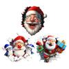 Christmas Creative Wall Sticker 3D Effect Peel and Stick Funny Christmas Cartoon Decals Winter Holiday Home Decor Stickers