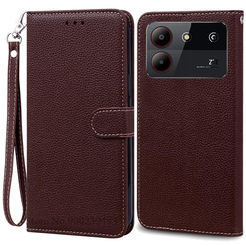 For ZTE Blade A54 Case Leather Wallet Flip Case For ZTE Blade A54 Cover Coque Fundas For ZTE Blade A54 Phone Case Bumper