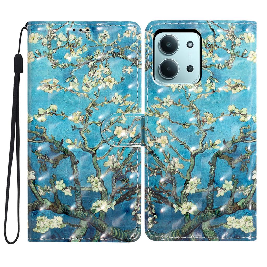 Για Xiaomi Redmi 15C 5G (ΕΕ) (173mm)/15C 4G (ΕΕ) (173mm) Θήκη Πορτοφόλι από PU Δέρμα Κάλυμμα Τηλεφώνου Εκτύπωση 3D Μοτίβου