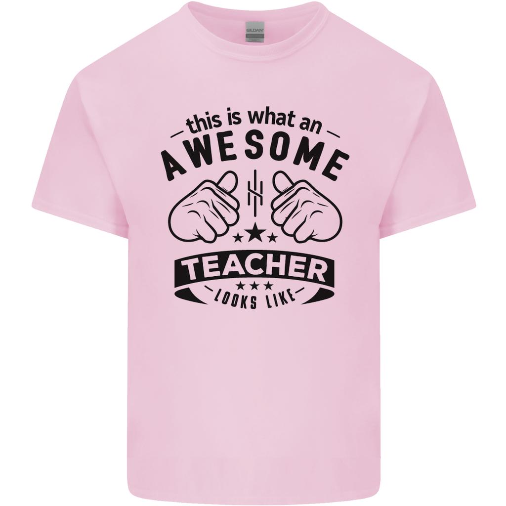 Awesome Teacher Looks Like Teaching Funny Unisexs Light Cotton TShirt