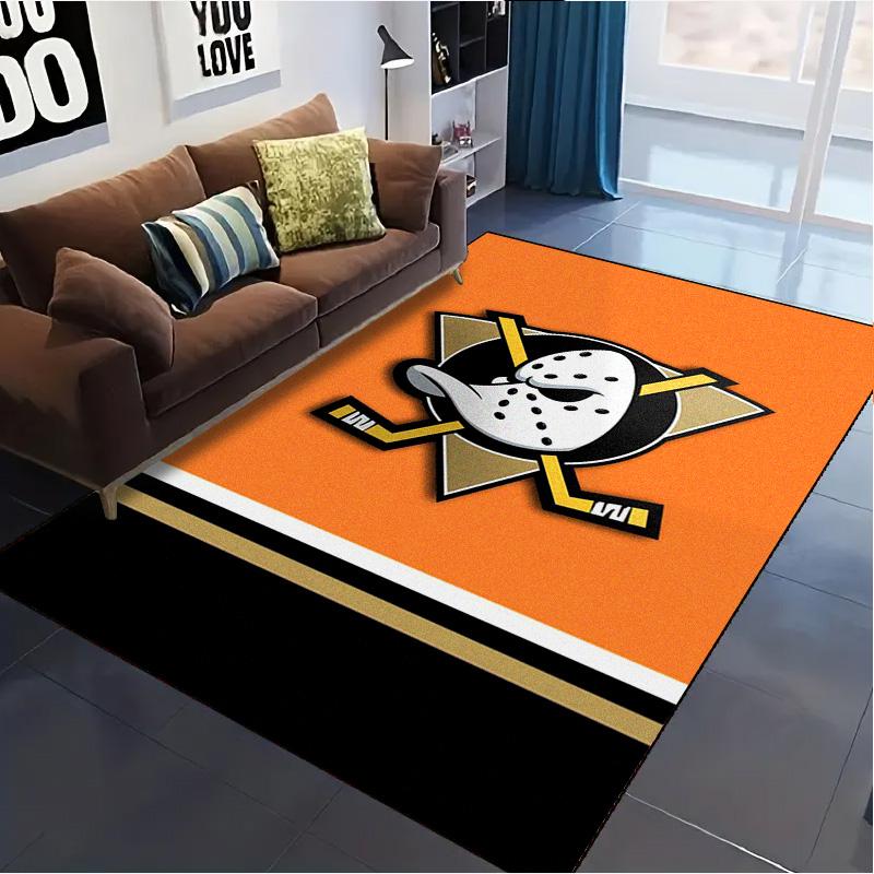Anaheim Ducks Carpet Rug for Living Room Bedroom Home Sofa Decoration,Kids play Non-slip Floor Mat