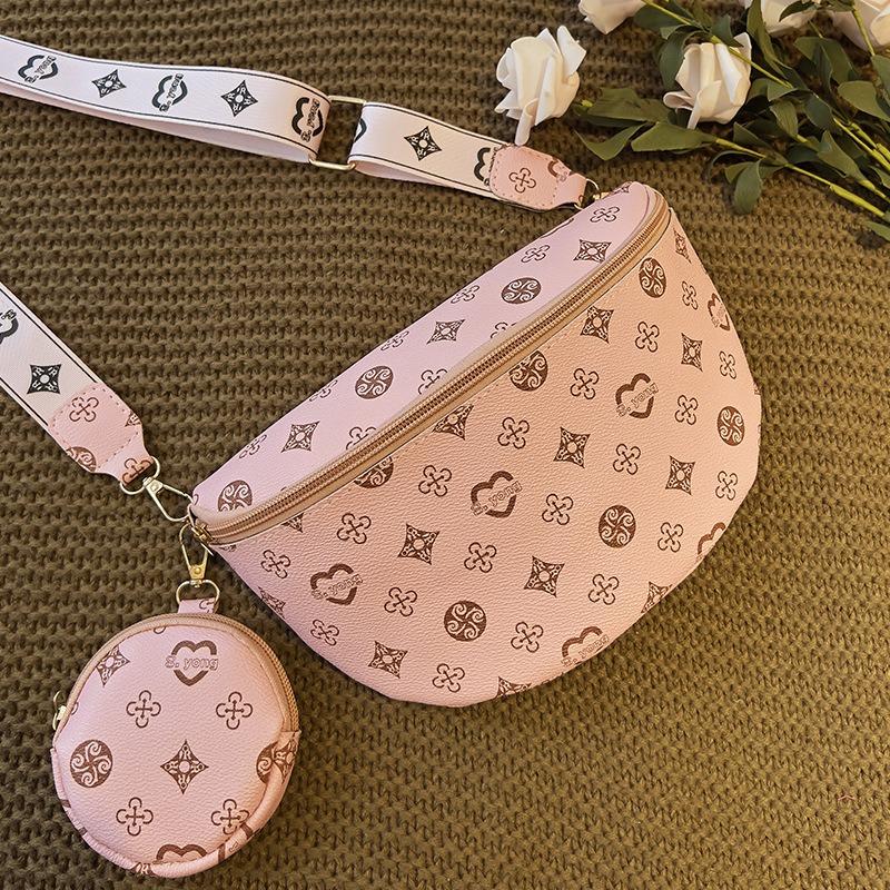 Fashion fanny pack two-piece messenger bag Guangzhou women's bag new women's shoulder bag