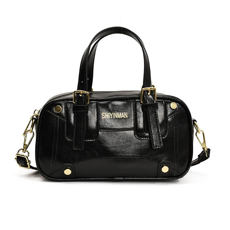 Bowling Bag Women's Handbag Autumn and Winter Large-capacity Bag Crossbody Women's Versatile Commuter Bag Single Shoulder Portable