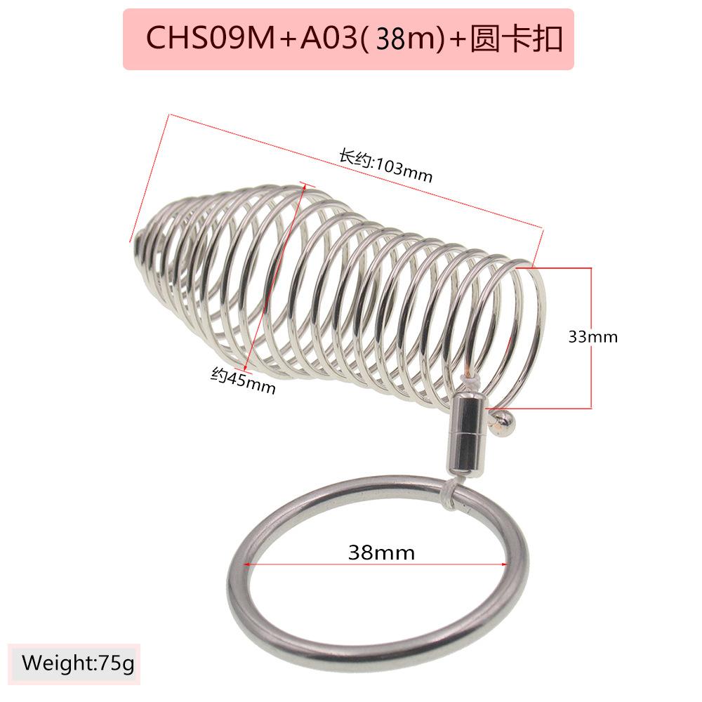 Stainless Steel Penis Ring Exotic Condom Binding Snap Ring Set Men and Women Love Aid Adult Sex Tools Sex Toys Can Not Fall Off