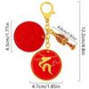 YISHUI Jizo Bodhisattva Fire-Resistant Keychain Lucky Charm Amulet Stress Relief Relationship Protection Talisman