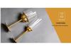 Stylish European High-Stem Electroplated Crystal Wine Glass