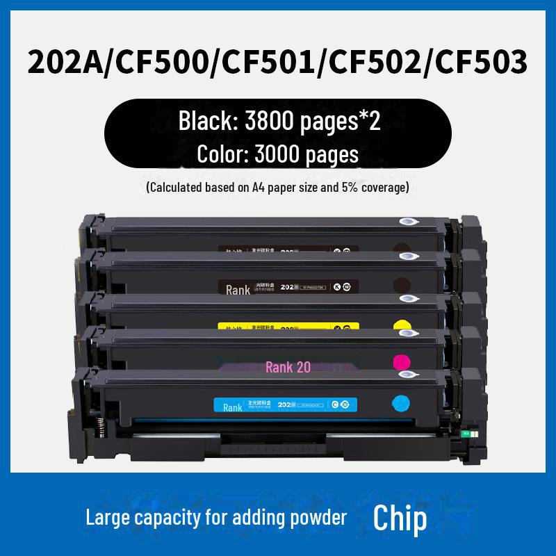 Gezhige Toner Cartridge for HP Models: M281fdw, M254dw, Cf500a, M254nw, M281fdn