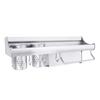 Wall Mounted Kitchen Organizer Rack Multipurpose Spice Rack Storage Shelf Aluminum Alloy Seasoning