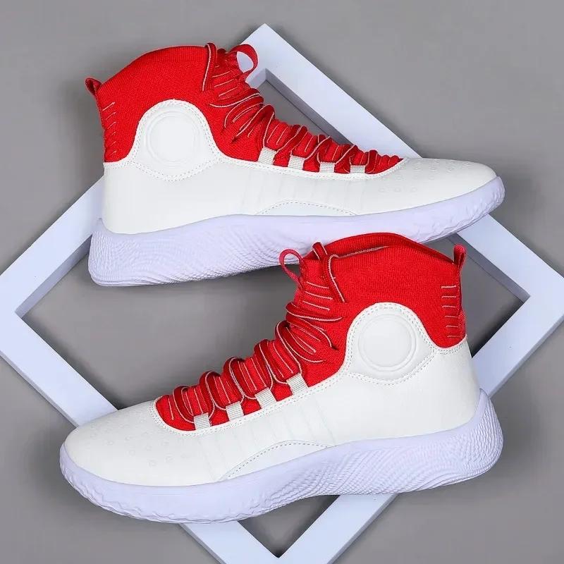 Basketball High-top Shoe Library Basketball Shoes Flying Woven Light, Breathable Soft Casual Sneakers Fashion Running Shoes