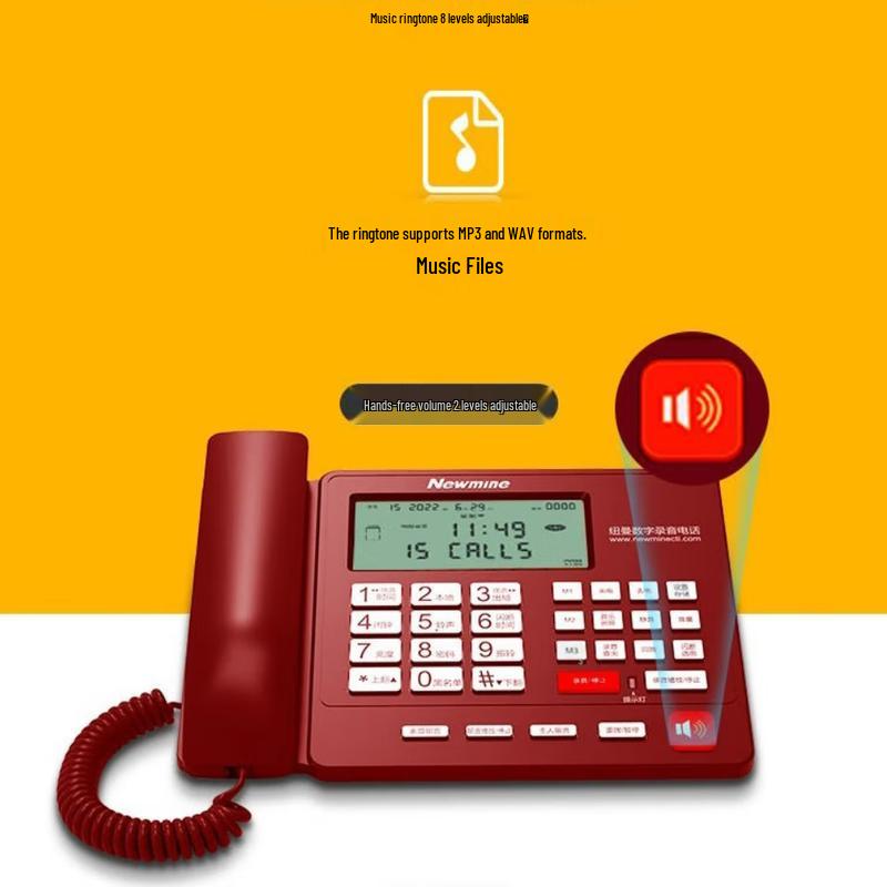 Newman HL2008TSD Automatic Recording Desk Phone (CN version)