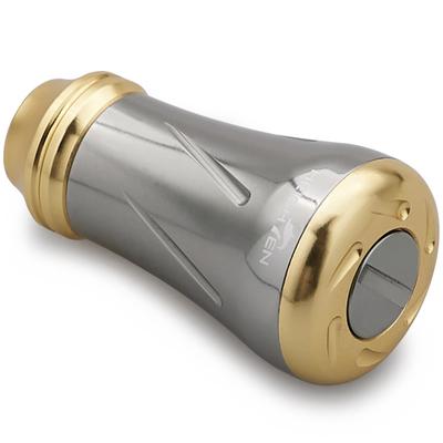 HEIGHTEN Reel Handle Knob 19mm Universal For SHIMANO Type A DAIWA Type S Pillar Series Gunmetal Gold HT17506 6.8g