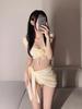 Elegance Swimwear 2025: New Pure Desire Bikini Set for Small Bust - Beautiful Three-Piece Split with High-End Resort Style
