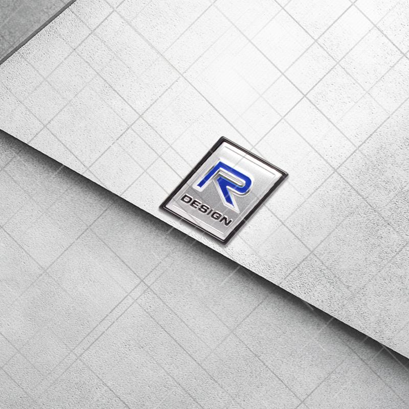 Metall 3D R Design Kühlergrill Logo Auto Styling Heckklappe Buchstaben Emblem Aufkleber für Volvo XC40 S80 S40 S60 XC60 XC90 XC70 V70 V60 S90