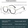 Metal Double-Bridge Square Frame Presbyopia Glasses Classic Oversized Frame Comfortable Blue Light Blocking Reading Glasses
