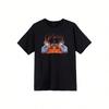 Americké Hip Hopové Tričko 's Death Metal Obituary Streetwear Oversized Krátký Rukáv Y2k Těžká Bavlna Oblečení
