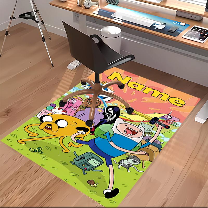 Custom personalization Adventure Time Print Area Rug - Soft, Washable Non-Slip Indoor Mat,Living Room,Home&Office Decorative Rug