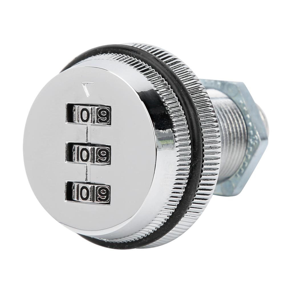 3‑Digit Combination Cabinet Lock Zinc Alloy Password Locks Home Security Supplies for DrawersSilver