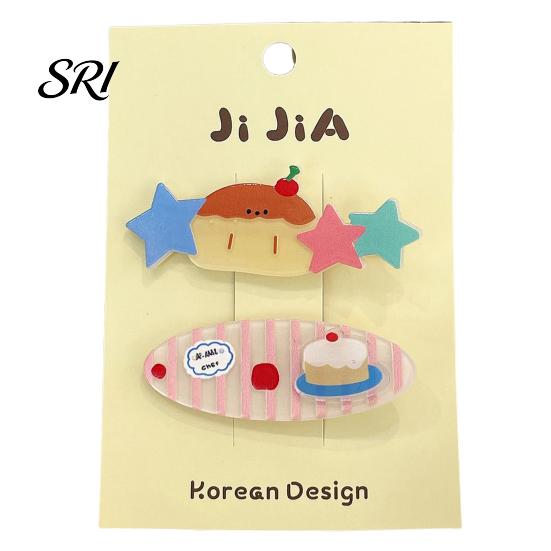 Cat Pattern Hair Pins 2/3Pcs Girl Hairpins Cats Puppies Rabbits Bread Broken Fixer Clips Smooth Edges Side Bang Accessories Puppy Design Hairpin