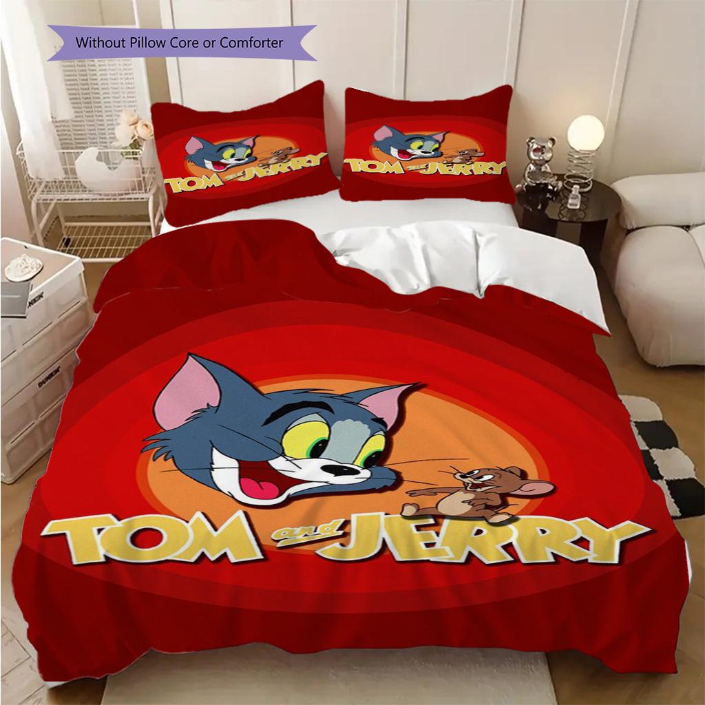 Whimsical Adventure Chocolate Land Bedding (1 * duvet cover + 2 * pillowcase, without core) 2D Flat Duvet cover and pillowcase Christmas birthday gift