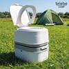 Toilette Portable Chimique pour Adultes 24L Camper, Camping, Auto Caravane WC Briebe WC1195W Blanc