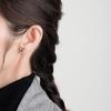 Simple Butterfly Sapphire Stud Earrings For Women Summer Fashion Jewelry Elegant Dangle Earrings Gift