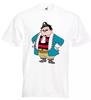 Captain Pugwash T Shirt Black Pig Black Jake Pirates