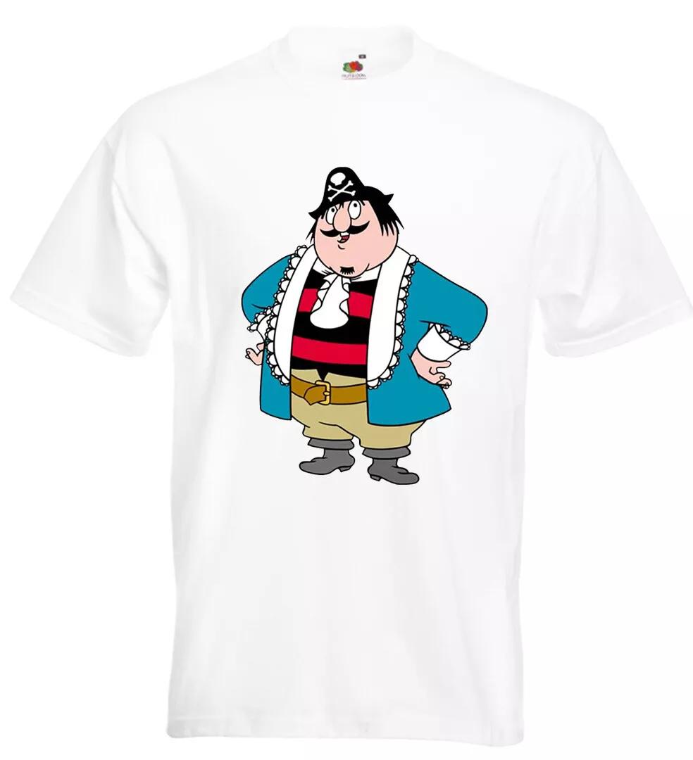 

Captain Pugwash T Shirt Black Pig Black Jake Pirates XL