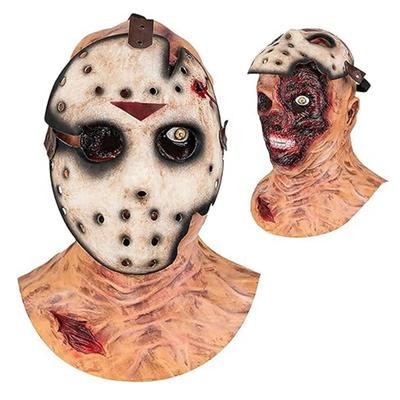Jason Maske Gruselige Zombie Doppelschichtmaske für Halloween Cosplay Kostüm Requisite