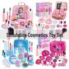 Princess Role-Play Makeup Set for Kids – Colorful Cosmetic Accessories & Dressing Table Bag