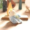 Colorful Plush Fun Animal Doll Parrot Keychain Soft Stuffed Toy In Bright Blue And Green Orange