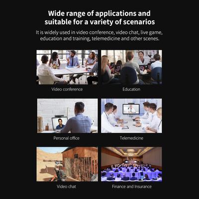 Aibecy 2K Webcam 3in1 HD-Videokonferenzkamera mit Mikrofon und Lautsprecher AI Face Tracking Auto
