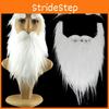 Holiday Santa Costume Accessory White Faux Beard Eyebrows Christmas Wear Party