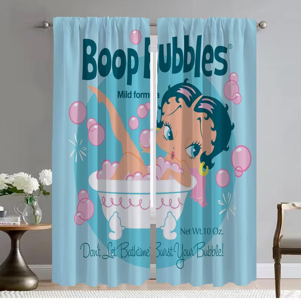 

Бетти Буп Блэкаут Шторы 2 Штуки Кухонные Шторы для Гостиной Занавески Шторы Тюль для Спальни Перегородка Элегантный Дом W86xH137cmx2pcs-CL