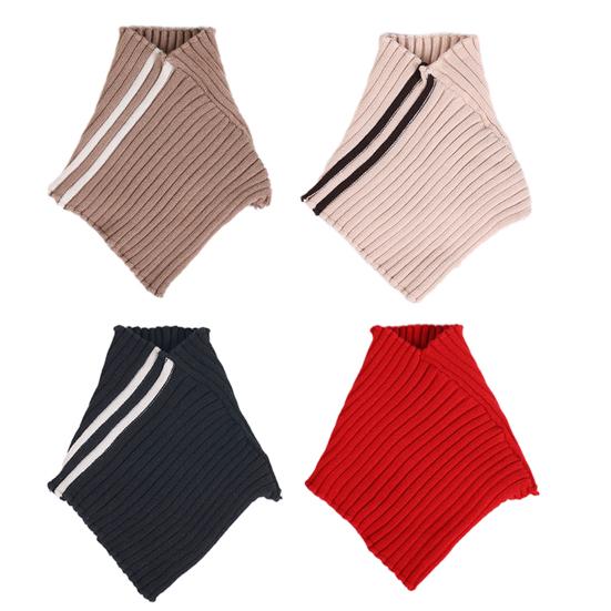 Fake Collar Scarf Detachable High Collar Solid Color Knitted Turtleneck Scarves Collar Insert Fashion