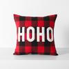 1PC Federa Nuan Series a Quadri Rossi Poliestere Natale Cuscini Decorativi Divano Letto Copricuscino 45x45cm
