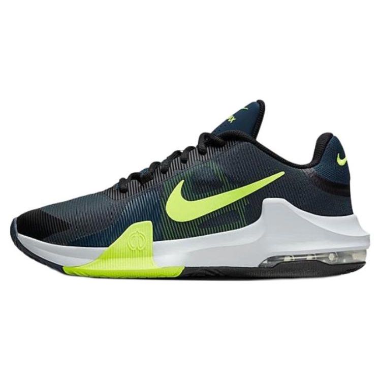 Nike Air Max Impact 4 Armory Navy Volt Unisex Sneakers Black Pure-Platinum DM1124-006