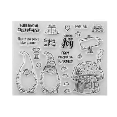 Christmas Clear Stamps Christmas DIY Silicone Clear Stamps Cute Stamps for Card Making Crafting