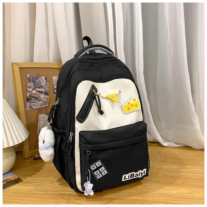 School Bag New High-value College Style Fresh and Sweet Make-up Bag Junior High School Students Lightweight Large-capacity Backpack