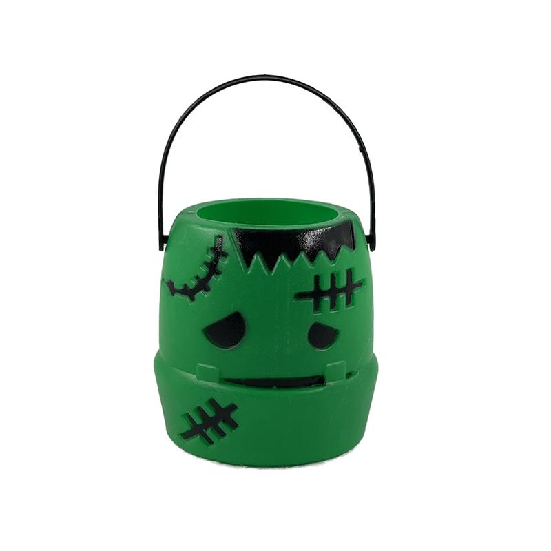 Halloween Candy Bucket White Green Purple Ghost Pumpkin Basket Kids Favor Candy Holder Trick Or Treat Halloween Party Decoration