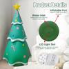 7FT Inflatable Christmas Tree Outdoor Christmas Decorations With Build In Bright LED Lights With Remote For Garden Lawn Party