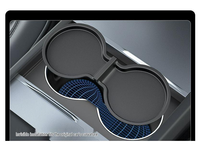 Silicone Center Console Cup Holder Coaster for Tesla Model 3/Y (Updated Version)