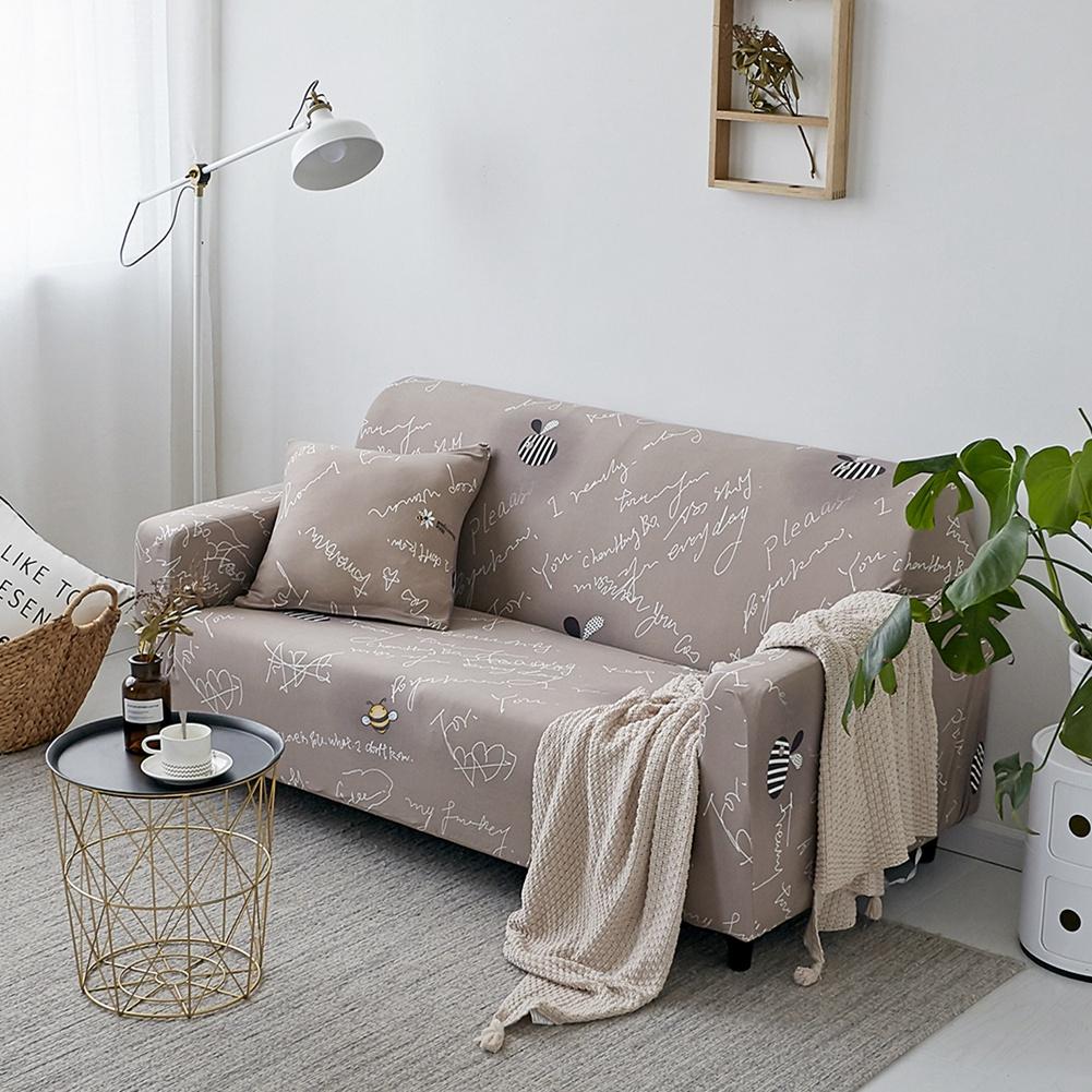 Letter Pattern Comfortable Sofa Cover Protector Slipcover Home Decor(for 2 Seat Sofa)