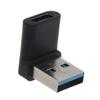 90 Degree Right Angled USB C Female To USB 3.0 Male Adapter For Laptop Charger