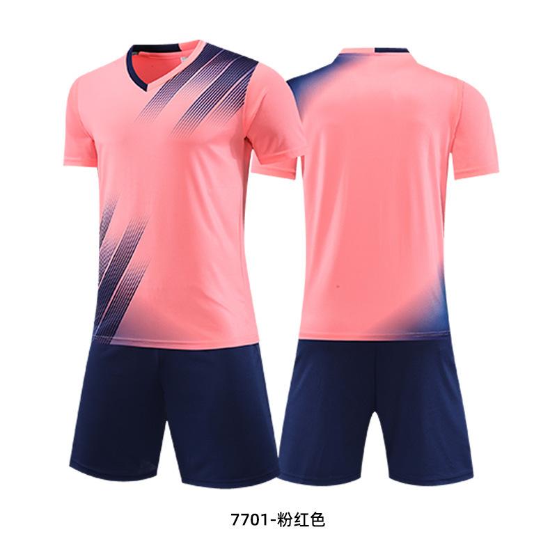 Children's football jersey, short-sleeved suit, competition training jersey, summer breathable printing, football jersey, jersey print number
