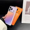 Gradient Square Window Phone Case for iPhone 17 Pro Max and Apple 16, High-End Color Block Design