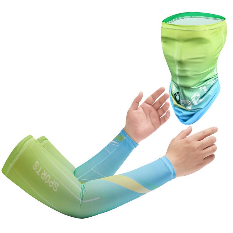 Ice Silk Sun Protection Arm Sleeves for Men & Women - Loose-Fit, Plus Size, Ideal for Summer Sports & Driving