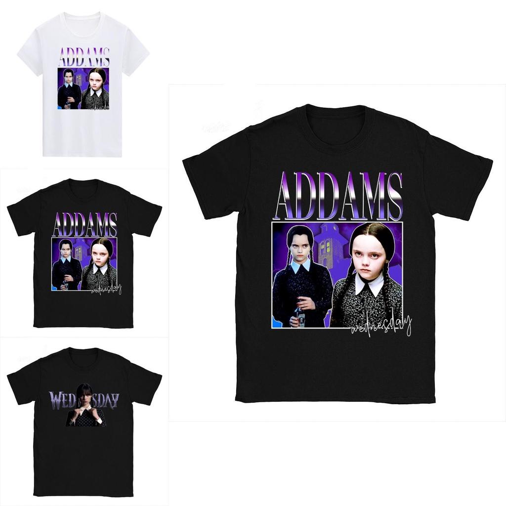 Die Addams Family Wednesday Unisex T-Shirt Top Stilvoll Weich Atmungsaktiv Bequem