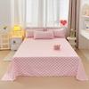High Quality Single Piece Bed Sheet Washed Cotton Flat Sheet for Student Home Bedroom Twin Full Queen King (Pillowcase Can Order